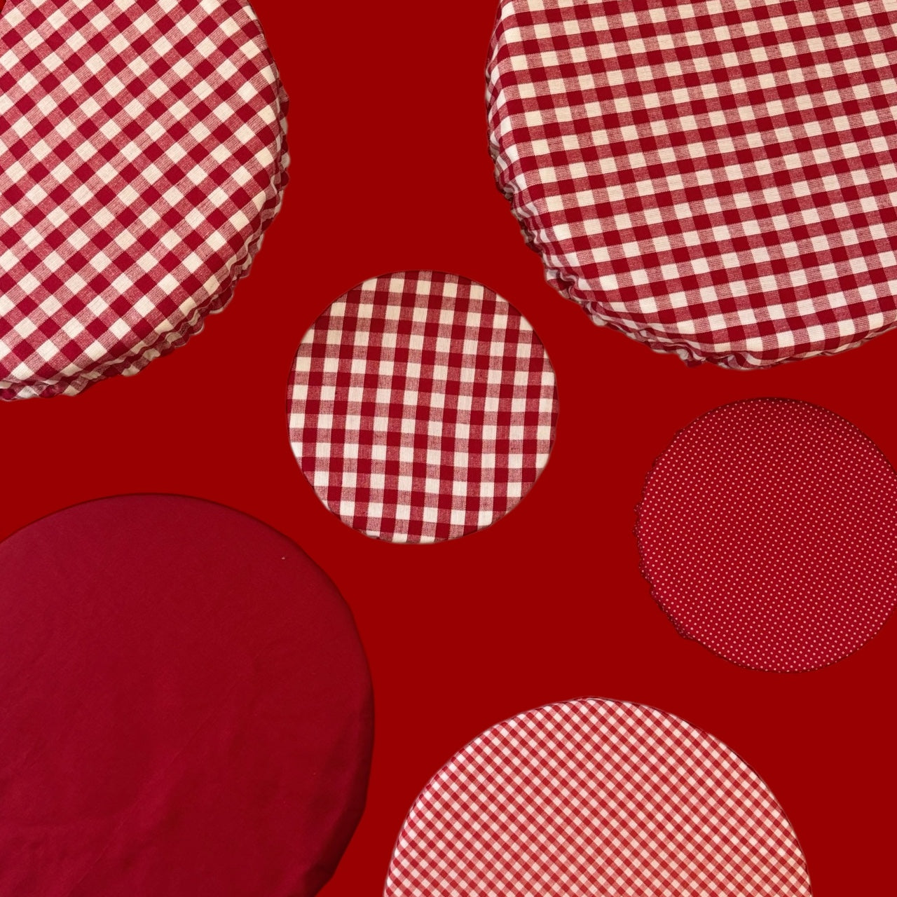 Gingham Bowl Cover Set