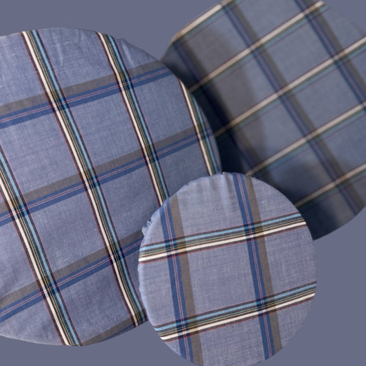 Blue Plaid Bowl Cover Set