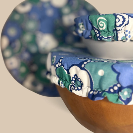 Block Floral Bowl Cover Set
