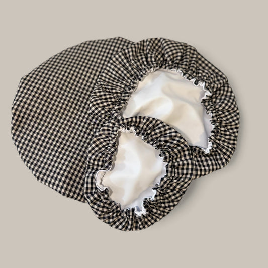 Black and White Checkered Bowl Covers