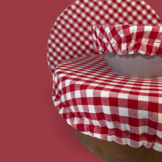 Gingham Bowl Cover Set