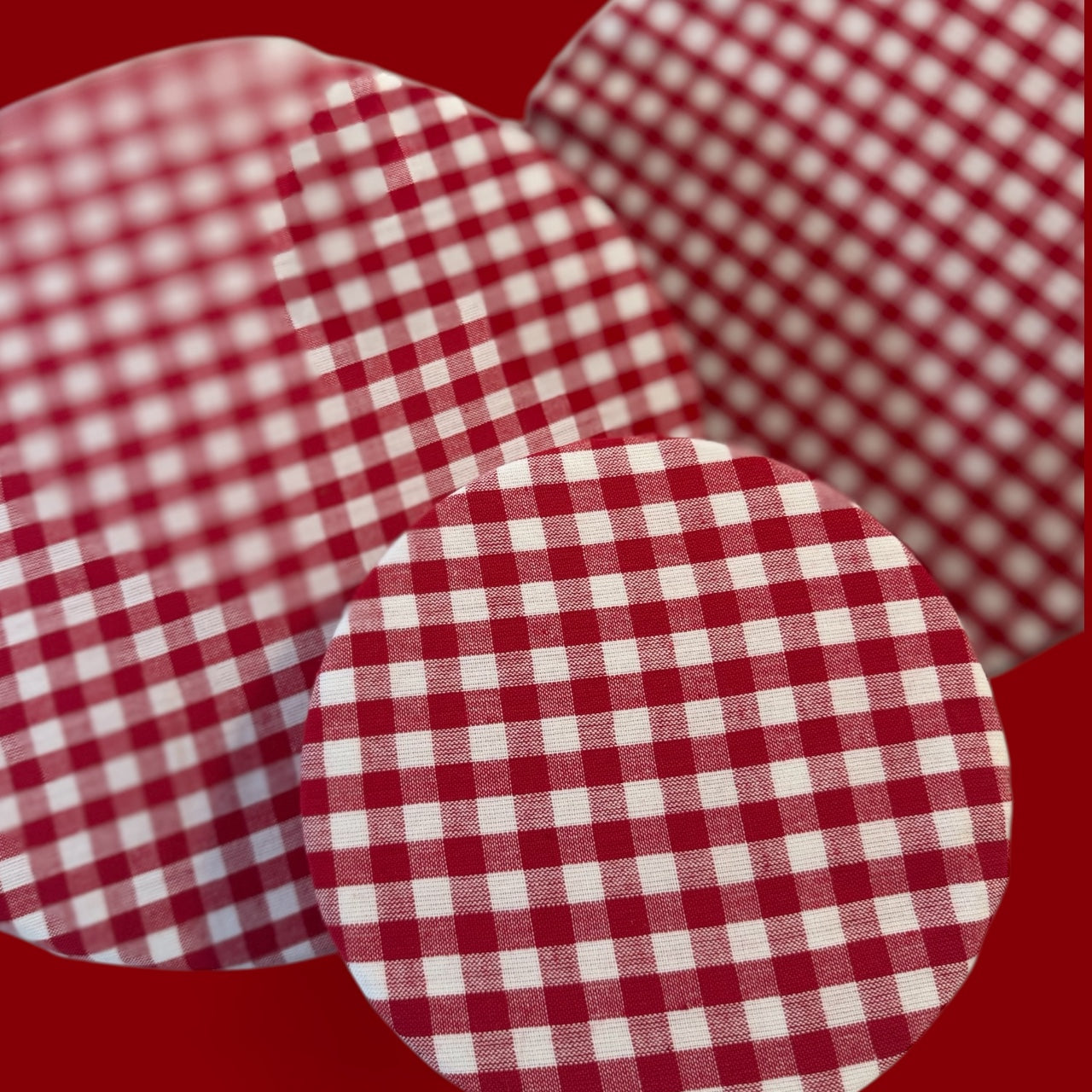 Gingham Bowl Cover Set
