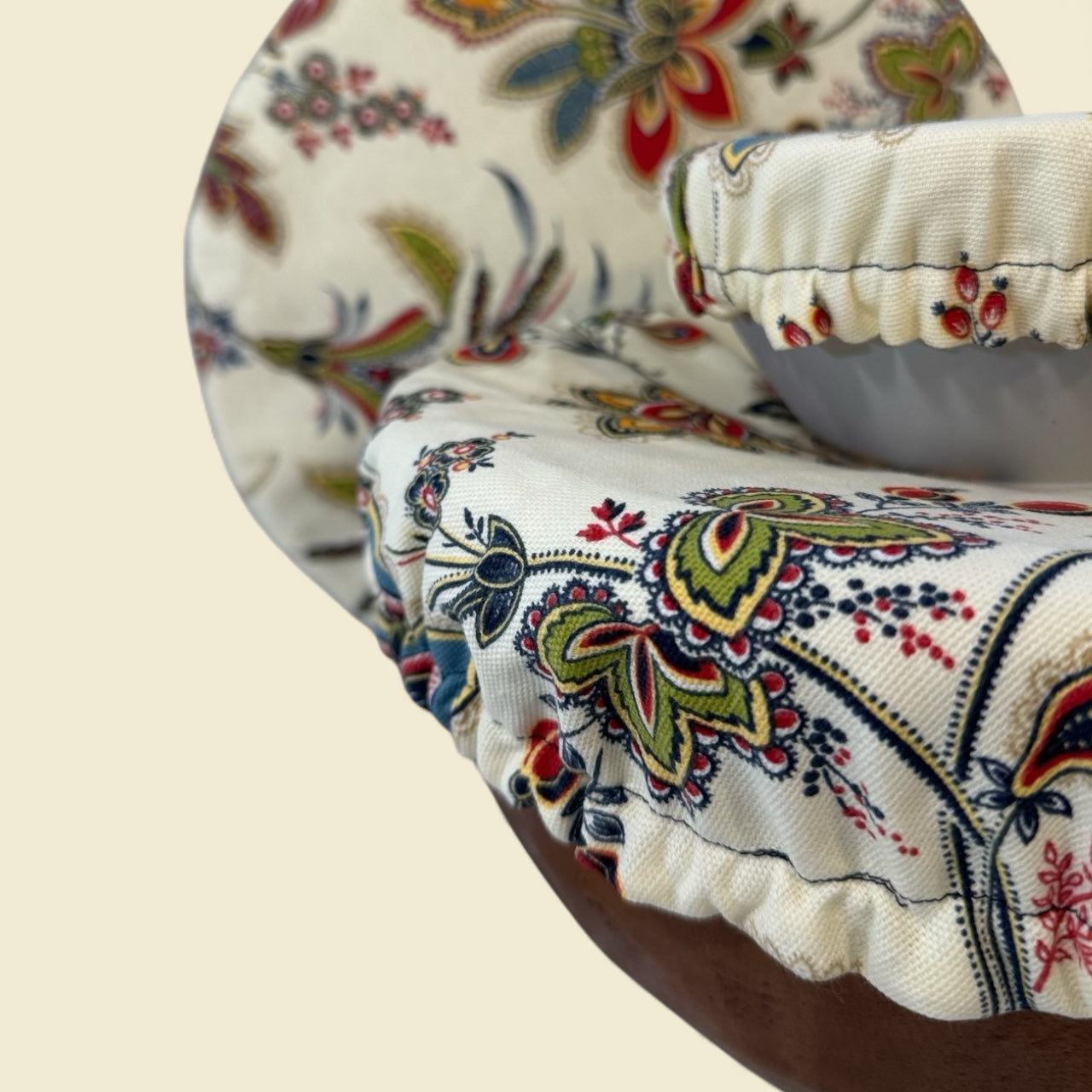 Ornate Floral Bowl Cover