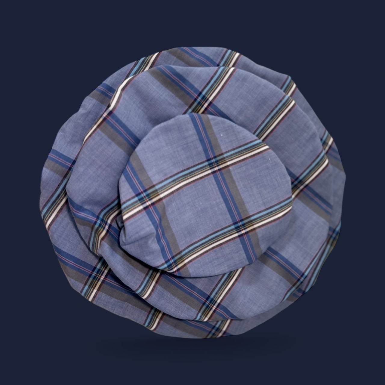 Blue Plaid Bowl Cover Set