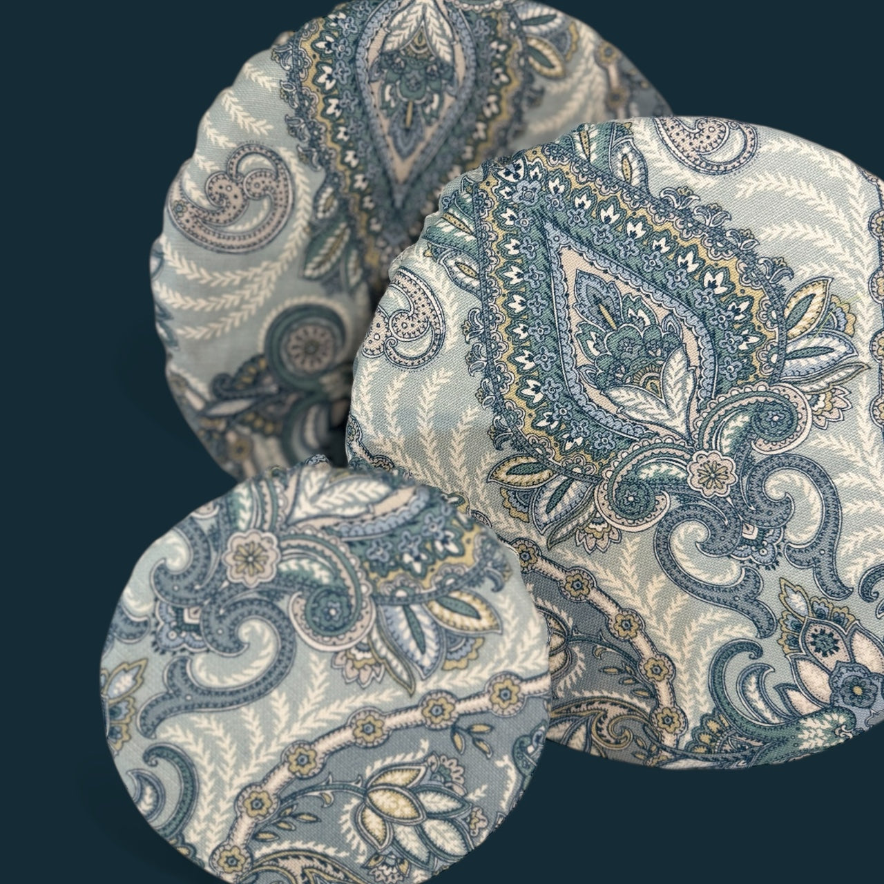 Paisley Blue Bowl Cover Set