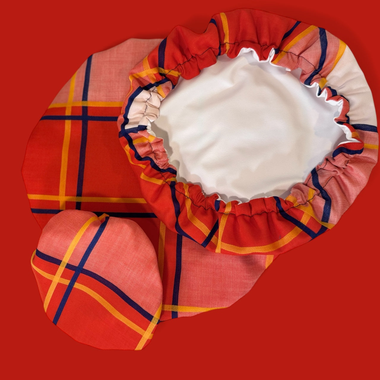 Red Plaid Bowl Covers